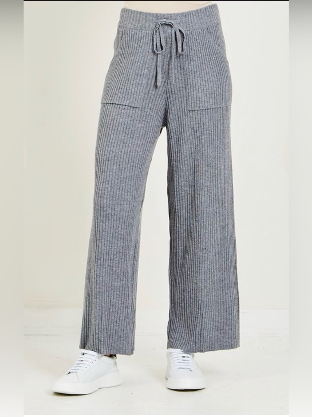 NWT/NIB Paige Olivine Rib Knit Flare Sweatpants L